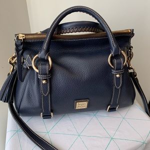 Dooney and Bourke Navy Blue Small Pebble leather